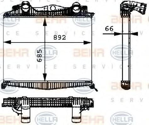 Imagine Intercooler, compresor HELLA 8ML 376 724-221