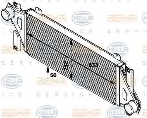 Imagine Intercooler, compresor HELLA 8ML 376 724-291