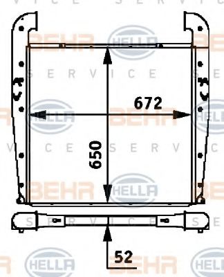 Imagine Intercooler, compresor HELLA 8ML 376 724-331