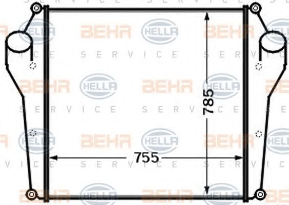 Imagine Intercooler, compresor HELLA 8ML 376 727-591