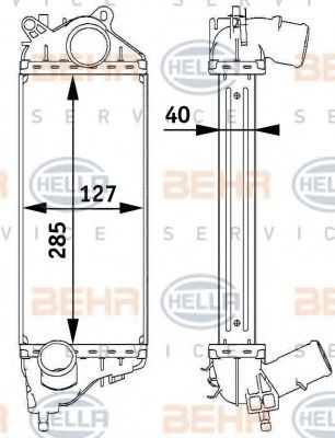 Imagine Intercooler, compresor HELLA 8ML 376 729-551