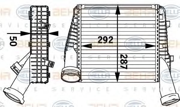 Imagine Intercooler, compresor HELLA 8ML 376 729-561