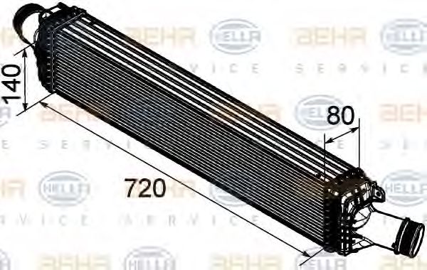 Imagine Intercooler, compresor HELLA 8ML 376 746-181