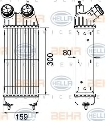 Imagine Intercooler, compresor HELLA 8ML 376 746-211