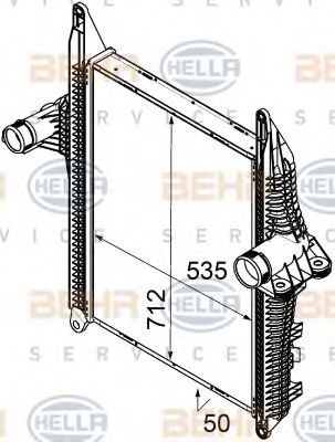 Imagine Intercooler, compresor HELLA 8ML 376 746-291