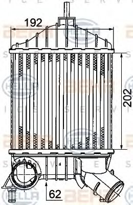 Imagine Intercooler, compresor HELLA 8ML 376 746-551