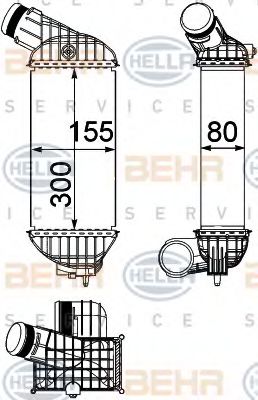 Imagine Intercooler, compresor HELLA 8ML 376 746-781