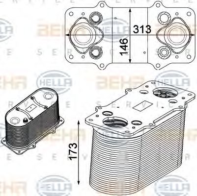 Imagine Intercooler, compresor HELLA 8ML 376 750-511