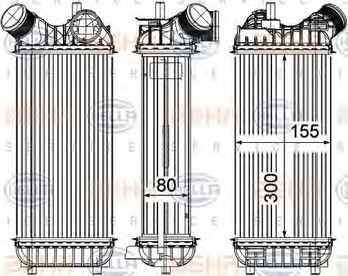 Imagine Intercooler, compresor HELLA 8ML 376 755-611