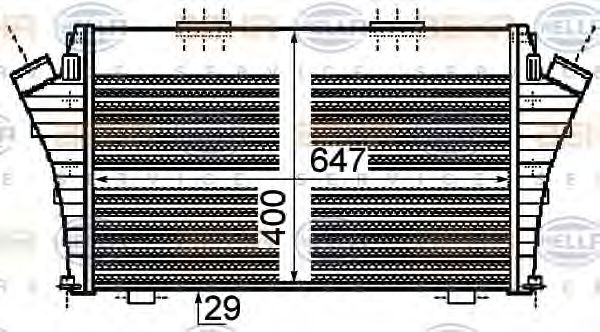 Imagine Intercooler, compresor HELLA 8ML 376 755-751