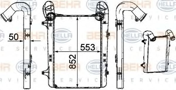 Imagine Intercooler, compresor HELLA 8ML 376 756-101