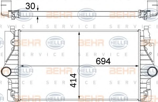 Imagine Intercooler, compresor HELLA 8ML 376 756-141