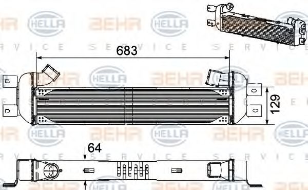 Imagine Radiator, recirculare gaze de esapament HELLA 8ML 376 756-211