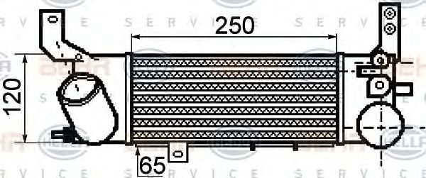 Imagine Intercooler, compresor HELLA 8ML 376 756-551