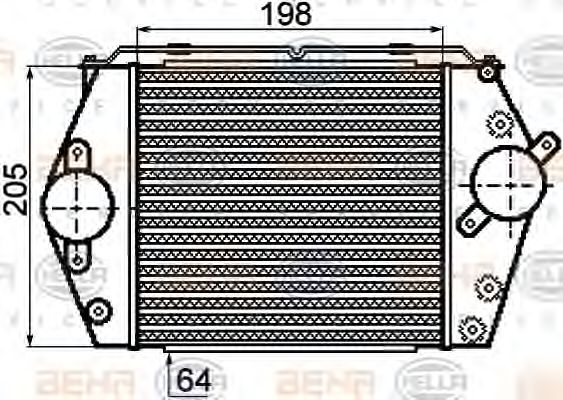 Imagine Intercooler, compresor HELLA 8ML 376 756-561