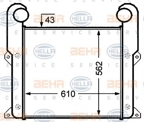 Imagine Intercooler, compresor HELLA 8ML 376 776-671