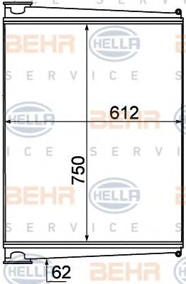 Imagine Intercooler, compresor HELLA 8ML 376 777-011