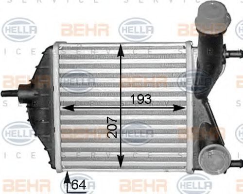 Imagine Intercooler, compresor HELLA 8ML 376 783-551