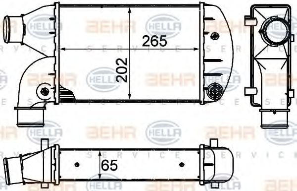 Imagine Intercooler, compresor HELLA 8ML 376 899-001