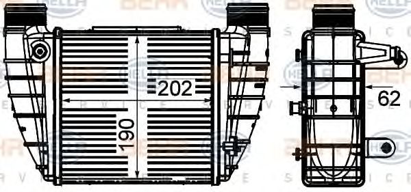 Imagine Intercooler, compresor HELLA 8ML 376 899-051