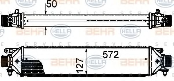 Imagine Intercooler, compresor HELLA 8ML 376 899-131