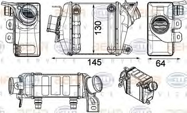 Imagine Intercooler, compresor HELLA 8ML 376 910-191