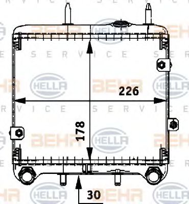 Imagine Radiator ulei, ulei motor HELLA 8MO 376 725-271