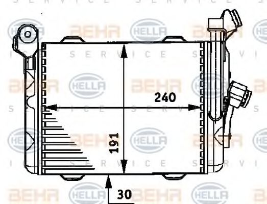 Imagine Radiator ulei, ulei motor HELLA 8MO 376 726-011