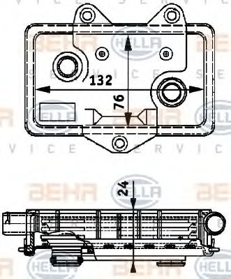 Imagine Radiator ulei, ulei motor HELLA 8MO 376 726-051