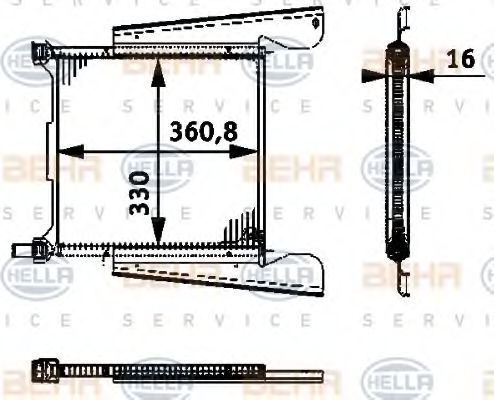 Imagine Radiator ulei, ulei motor HELLA 8MO 376 726-411