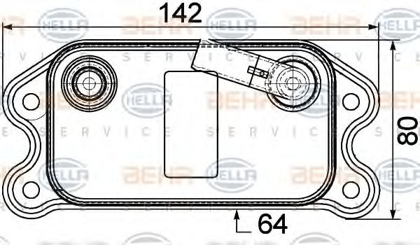 Imagine Radiator ulei, ulei motor HELLA 8MO 376 747-141