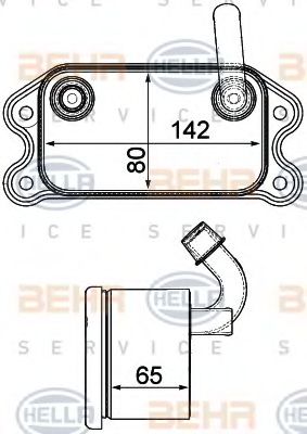 Imagine Radiator ulei, ulei motor HELLA 8MO 376 751-791