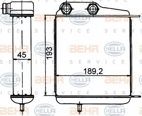 Imagine Radiator ulei, ulei motor HELLA 8MO 376 765-381