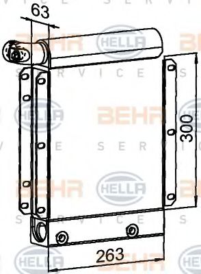 Imagine Radiator ulei, ulei motor HELLA 8MO 376 765-441