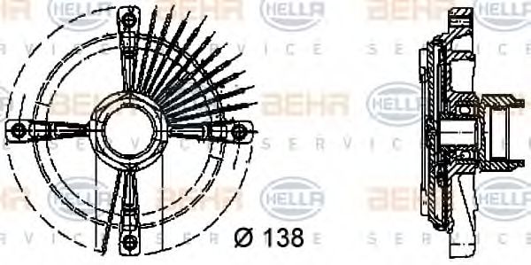 Imagine Cupla, ventilator radiator HELLA 8MV 376 732-151