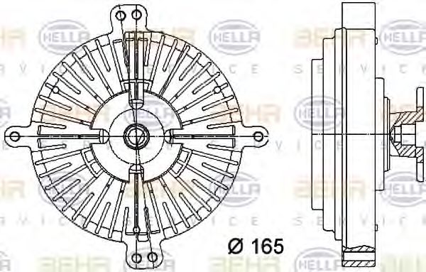 Imagine Cupla, ventilator radiator HELLA 8MV 376 732-171