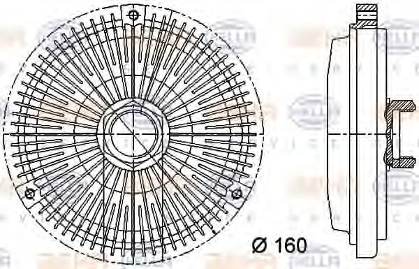 Imagine Cupla, ventilator radiator HELLA 8MV 376 733-011