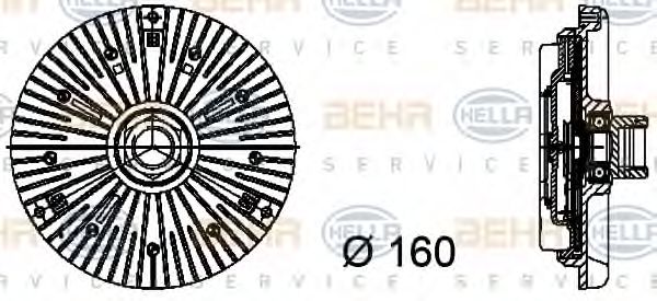 Cupla, ventilator radiator HELLA 8MV 376 734-441