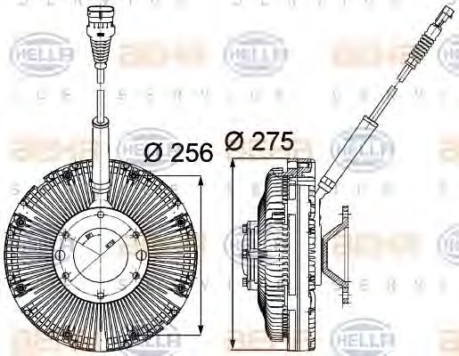 Imagine Cupla, ventilator radiator HELLA 8MV 376 734-781