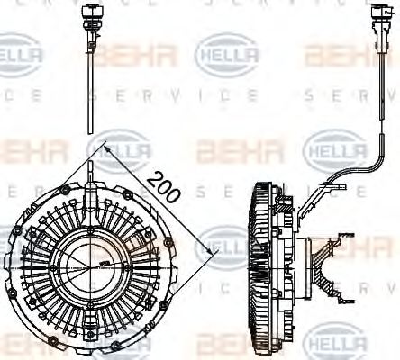 Imagine Cupla, ventilator radiator HELLA 8MV 376 757-121