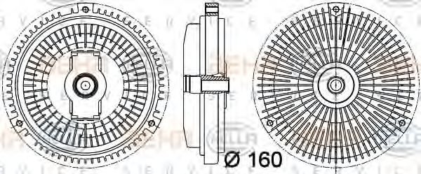 Imagine Cupla, ventilator radiator HELLA 8MV 376 757-331