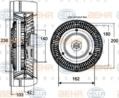 Imagine Cupla, ventilator radiator HELLA 8MV 376 758-451