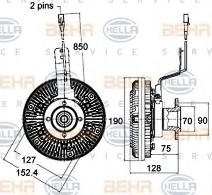 Imagine Cupla, ventilator radiator HELLA 8MV 376 758-471