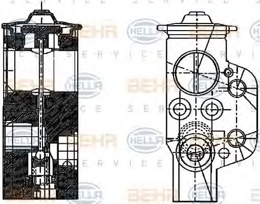 Imagine Supapa expansiune, clima HELLA 8UW 351 234-161