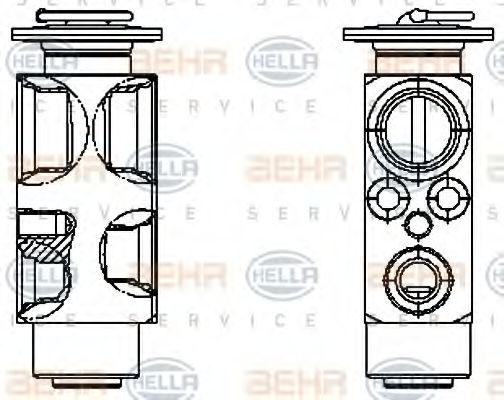 Imagine Supapa expansiune, clima HELLA 8UW 351 336-161