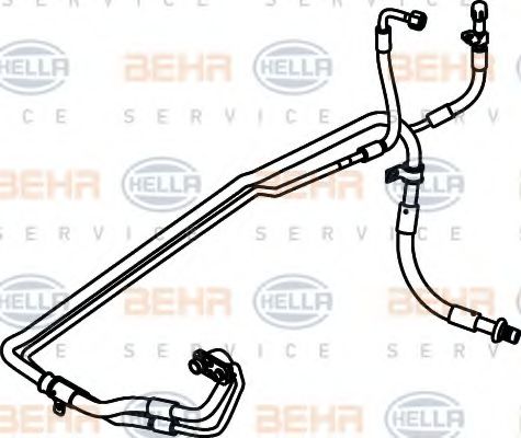 Imagine conducta inalta presiune,aer conditionat HELLA 9GS 351 337-341