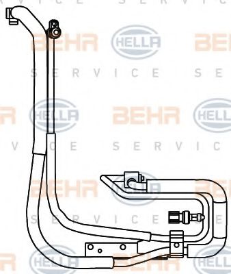 Imagine conducta inalta presiune,aer conditionat HELLA 9GS 351 337-611