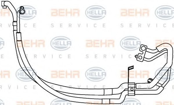 Imagine conducta inalta presiune,aer conditionat HELLA 9GS 351 337-641