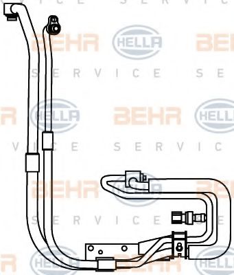 Imagine conducta inalta presiune,aer conditionat HELLA 9GS 351 337-651