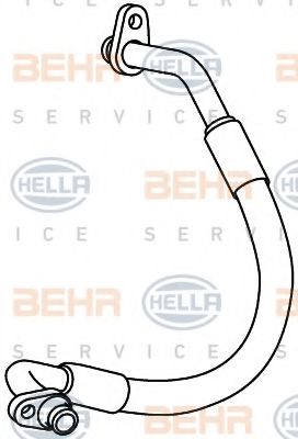 Imagine conducta inalta presiune,aer conditionat HELLA 9GS 351 337-781